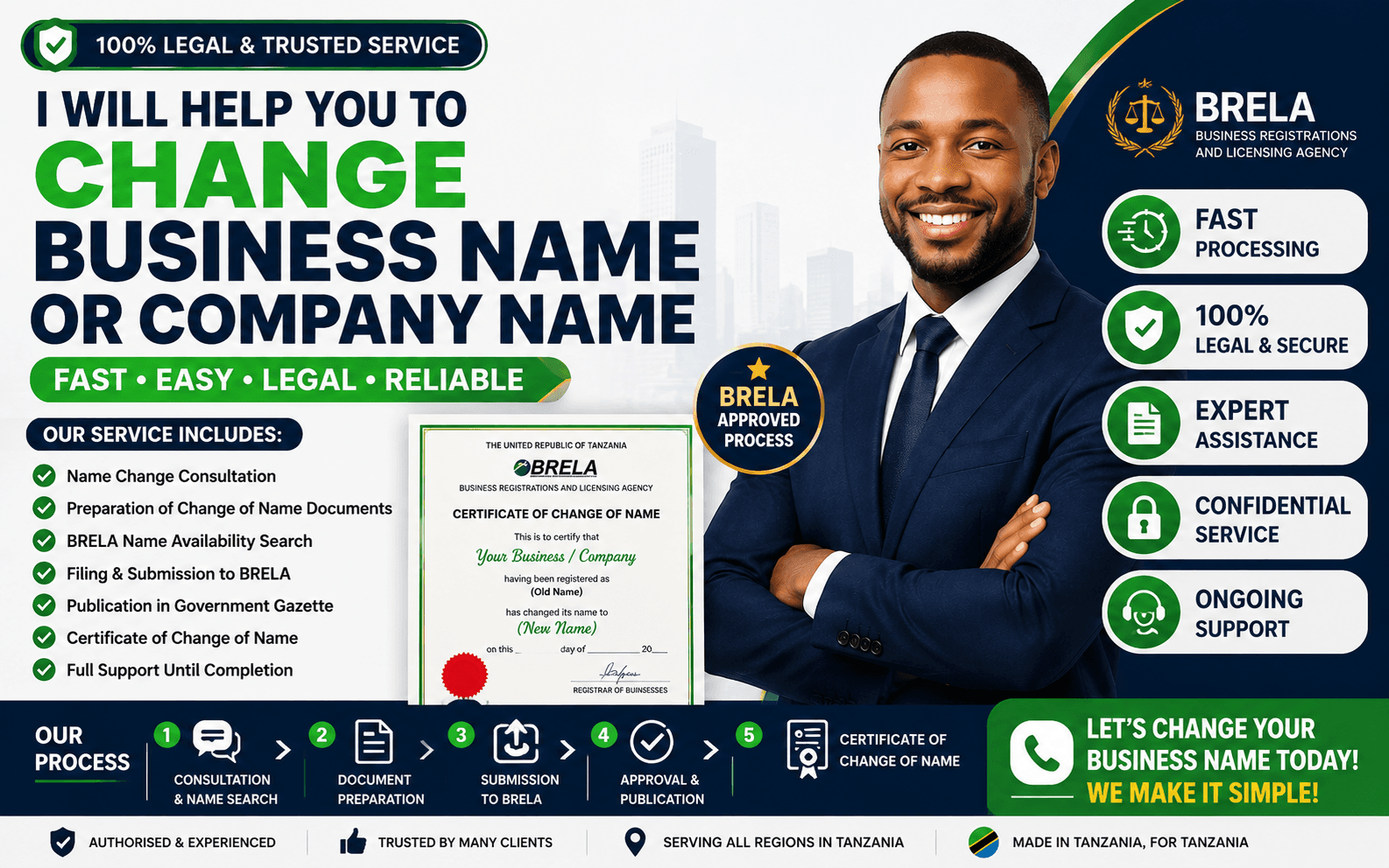 I Will Change Your Business Name or Company Name in Tanzania — Phidtech Ict&Business solutions ltd on PhidTech