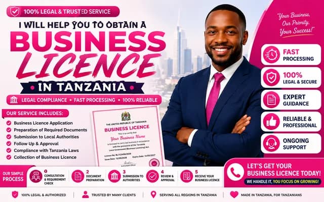 I will help to obtain a Business Licence