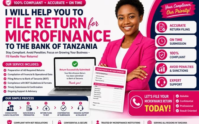 I Will File Your Microfinance Returns to the Bank of Tanzania