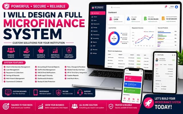 I Will Design a Complete Microfinance Management System
